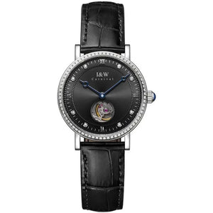 Women's Automatic Stainless Steel Round Shaped Waterproof Watch