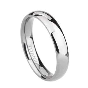 Men's Metal Titanium Geometric Shaped Engagement Trendy Ring