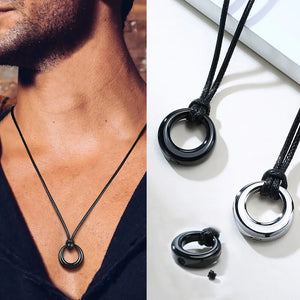 Men's Metal Stainless Steel Trendy Geometric Pattern Necklace