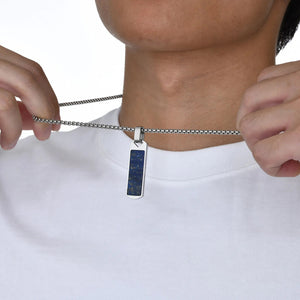 Men's Stainless Steel Link Chain Rectangular Elegant Necklace
