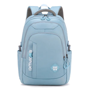 Kid's Girl Nylon Zipper Closure Waterproof Trendy School Backpack