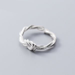 Women's 100% 925 Sterling Silver Geometric Pattern Weeding Ring