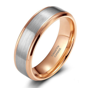 Men's 100% Tungsten Round Pattern Classic Wedding Luxury Rings