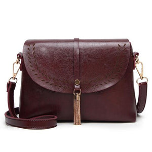 Women's Leather Open Pocket Adjusted-Strap Hasp Handbags