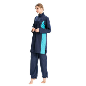 Women's Arabian Nylon Full Sleeve Mixed Colors Swimwear Dress