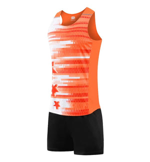 Men's Polyester O-Neck Sleeveless T-Shirt With Shorts Workout Set