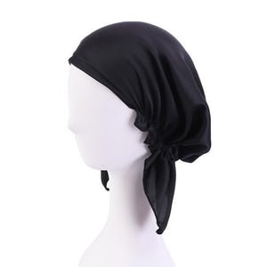 Women's Polyester Head Wrap Solid Pattern Casual Turban Caps