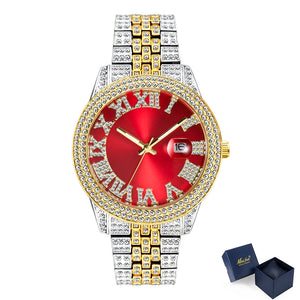 Women's Alloy Case Round Shaped Luxury Quartz Wrist Watch