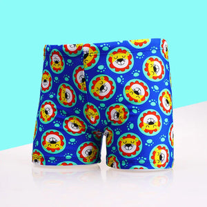 Kid's Polyester Low Waist Quick-Dry Animal Pattern Bathing Shorts