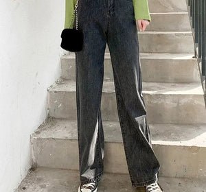 Women's Cotton High Waist Zipper Fly Plain Pattern Casual Trousers