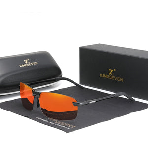 Men's Aluminium Magnesium Polarized UV400 Rectangle Sunglasses