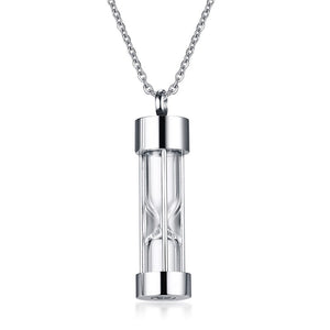 Men's Metal Stainless Steel Link Chain Hourglass Pattern Necklace