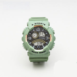 Men's Alloy Case Buckle Clasp Round Shaped Multifunction Watch