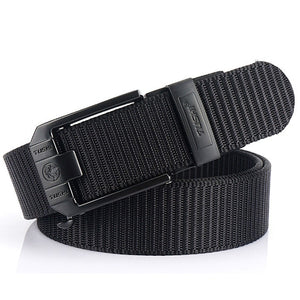 Men's Canvas Buckle Closure Solid Pattern Tactical Military Belts
