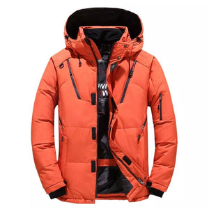Men's Polyester Full Sleeves Zipper Closure Hooded Casual Jacket