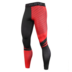 Men's Polyester Quick Dry Compression Fitness Workout Leggings