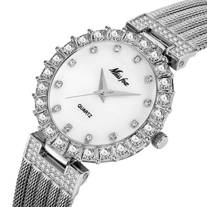 Women's Automatic Stainless Steel Bracelet Clasp Waterproof Watch