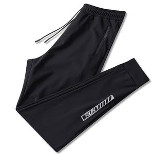 Men's Polyester Quick Dry Drawstring Closure Workout Trousers