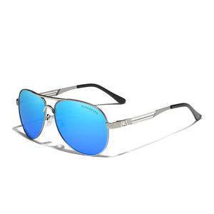 Men's Alloy Frame TAC Lens Oval Polarized Classic Sunglasses