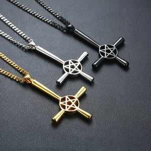 Men's Metal Stainless Steel Link Chain Trendy Geometric Necklace
