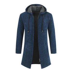 Men's Polyester Full Sleeve Solid Pattern Casual Hooded Jackets