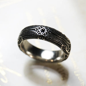 Women's 100% 925 Sterling Silver Zircon Geometric Pattern Ring