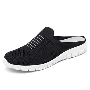 Women's Stretch Fabric Round Toe Slip-On Closure Casual Slippers