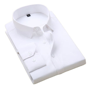Men's 100% Polyester Turn-Down Collar Single Breasted Shirt