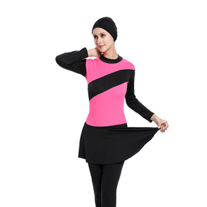Women's Arabian Polyester Long Sleeve Mixed Colors Trendy Swimwear