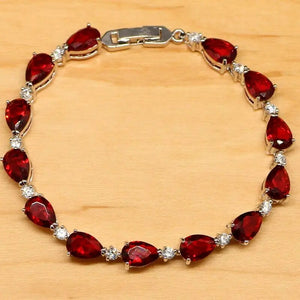 Women's 100% 925 Sterling Silver Zircon Trendy Charm Bracelets