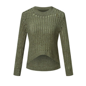 Women's Wool O-Neck Full Sleeves Casual Wear Knitted Sweaters