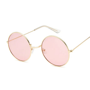 Women's Alloy Frame Polycarbonate Lens Round Shaped Sunglasses