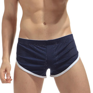 Men's Polyester Elastic Waist Closure Quick-Dry Swimwear Shorts