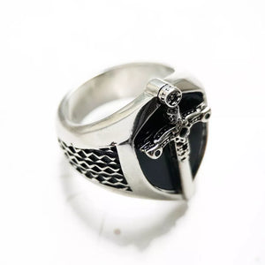 Women's 100% 925 Sterling Silver Zircon Bezel Setting Vintage Ring