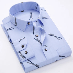 Men's Polyester Turndown Collar Full Sleeve Casual Wear Shirts