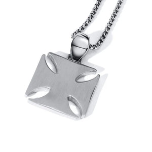 Men's Metal Stainless Steel Link Chain Trendy Cross Necklace
