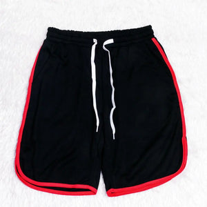 Men's Polyester Breathable Solid Pattern Fitness Sports Short