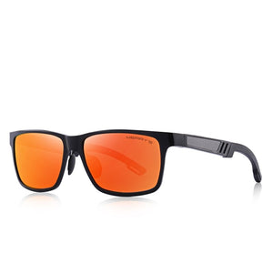 Men's Aluminum Magnesium Square Shaped UV400 Trendy Sunglasses
