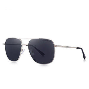 Men's Alloy Frame Polycarbonate Lens Square Shaped Sunglasses