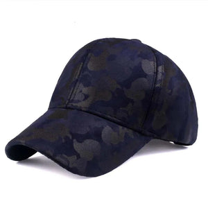 Women's Cotton Adjustable Strap Sun Protection Camouflage Cap