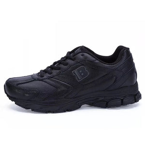 Men's 100% Polyester Lace-Up Solid Pattern Casual Running Shoes