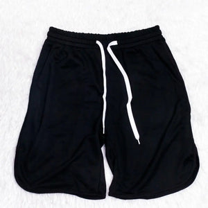 Men's Polyester Breathable Solid Pattern Fitness Sports Short