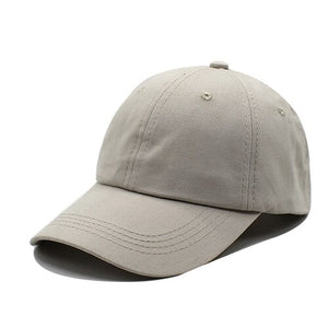Men's Cotton Adjustable Casual Wear Snapback Plain Baseball Caps