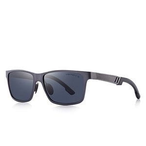 Men's Aluminum Magnesium Square Shaped UV400 Trendy Sunglasses