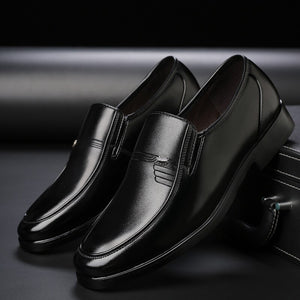 Men's PU Leather Pointed Toe Slip-On Closure Elegant Oxford Shoes