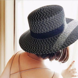 Women's Straw Patchwork Pattern Elegant Glamorous Sun Hats