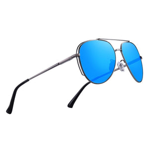 Men's Alloy Frame Oval Shaped Polarized UV400 Classic Sunglasses