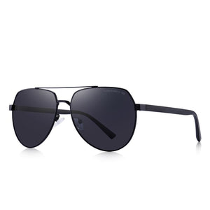 Men's Alloy Frame Polycarbonate Lens Oval Shaped Sunglasses