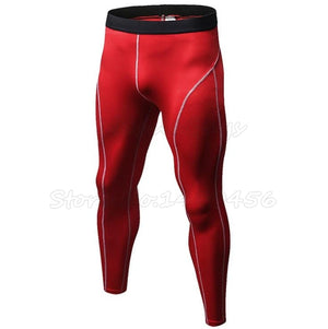 Men's Spandex Quick Dry Elastic Waist Compression Sports Pants