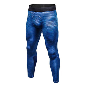 Men's Spandex Quick Dry Elastic Waist Closure Sports Workout Tights